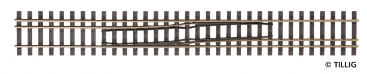 TILLIG 85188 - Gleiswechsel H0-H0m rechts/links, Länge 228 mm